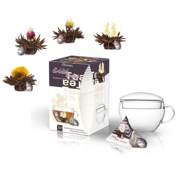 ceai negru 8 flori cu fir de bumbac