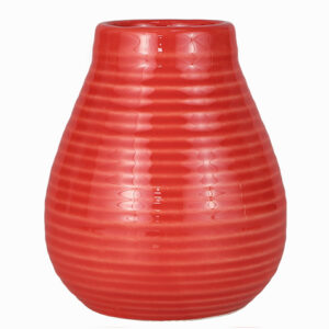 Cană pentru mate - "Miodzio" Ceramic Gourd 250ml Red